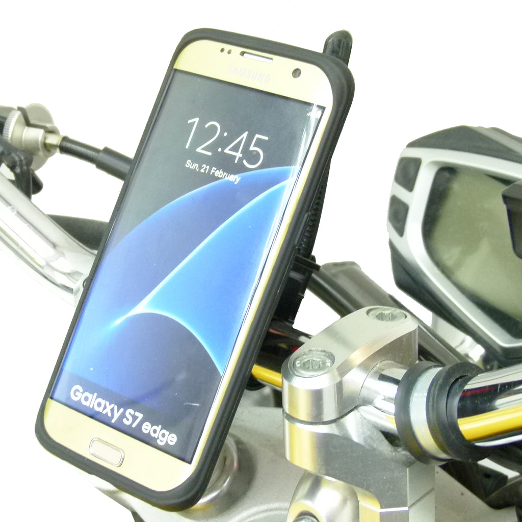 TiGRA MountCase Motorcycle Mount with Rain Guard for Samsung Galaxy S7 EDGE (sku 35127)