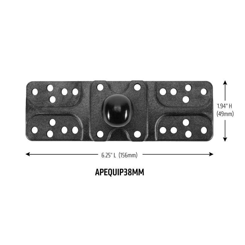 Arkon APEQUIP38MM Mounting Plate – 38mm (1.5 inch) Ball (sku 60018)