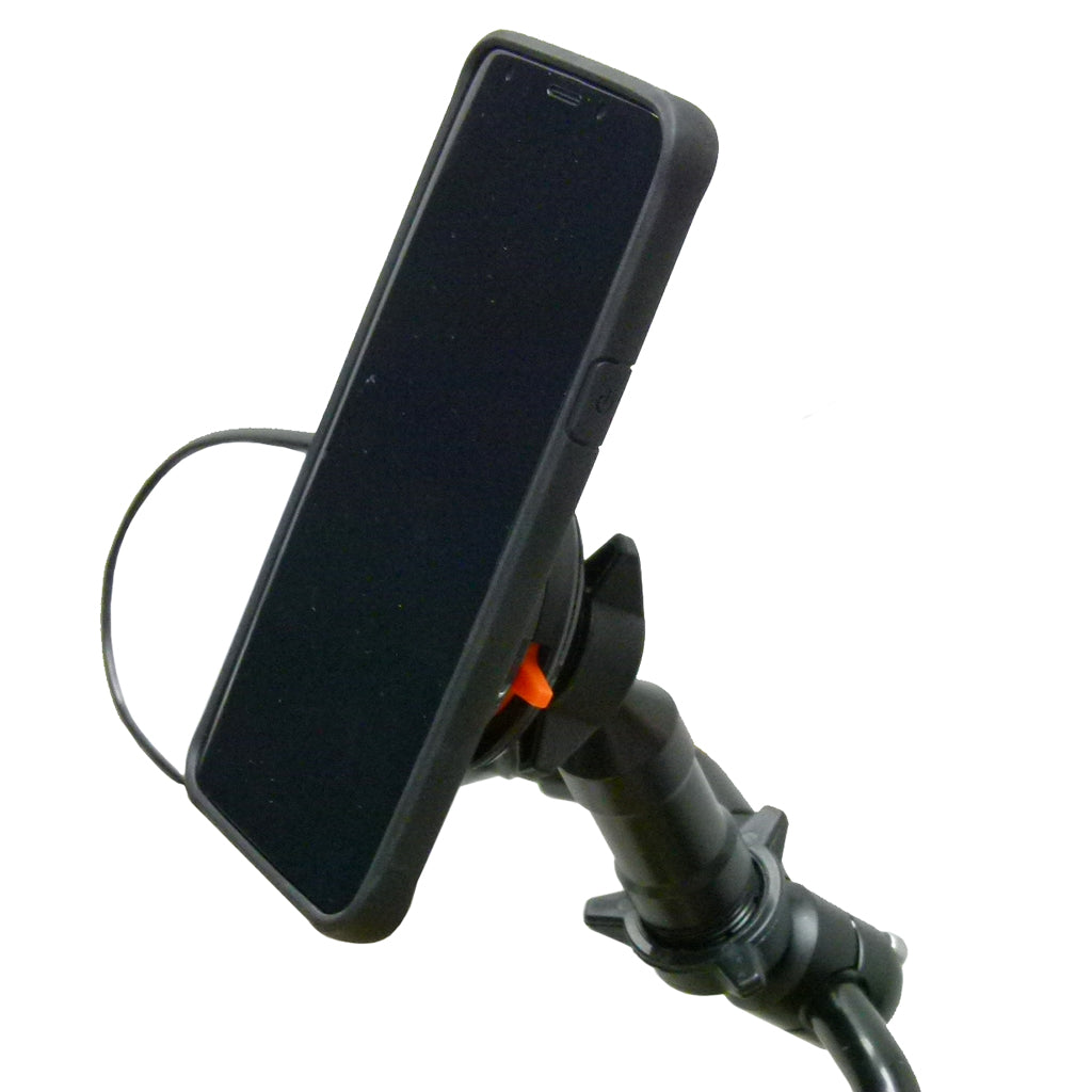 Extended Scooter Mirror mount &amp; TiGRA DRY Case for iPhone XS MAX (sku 45527)