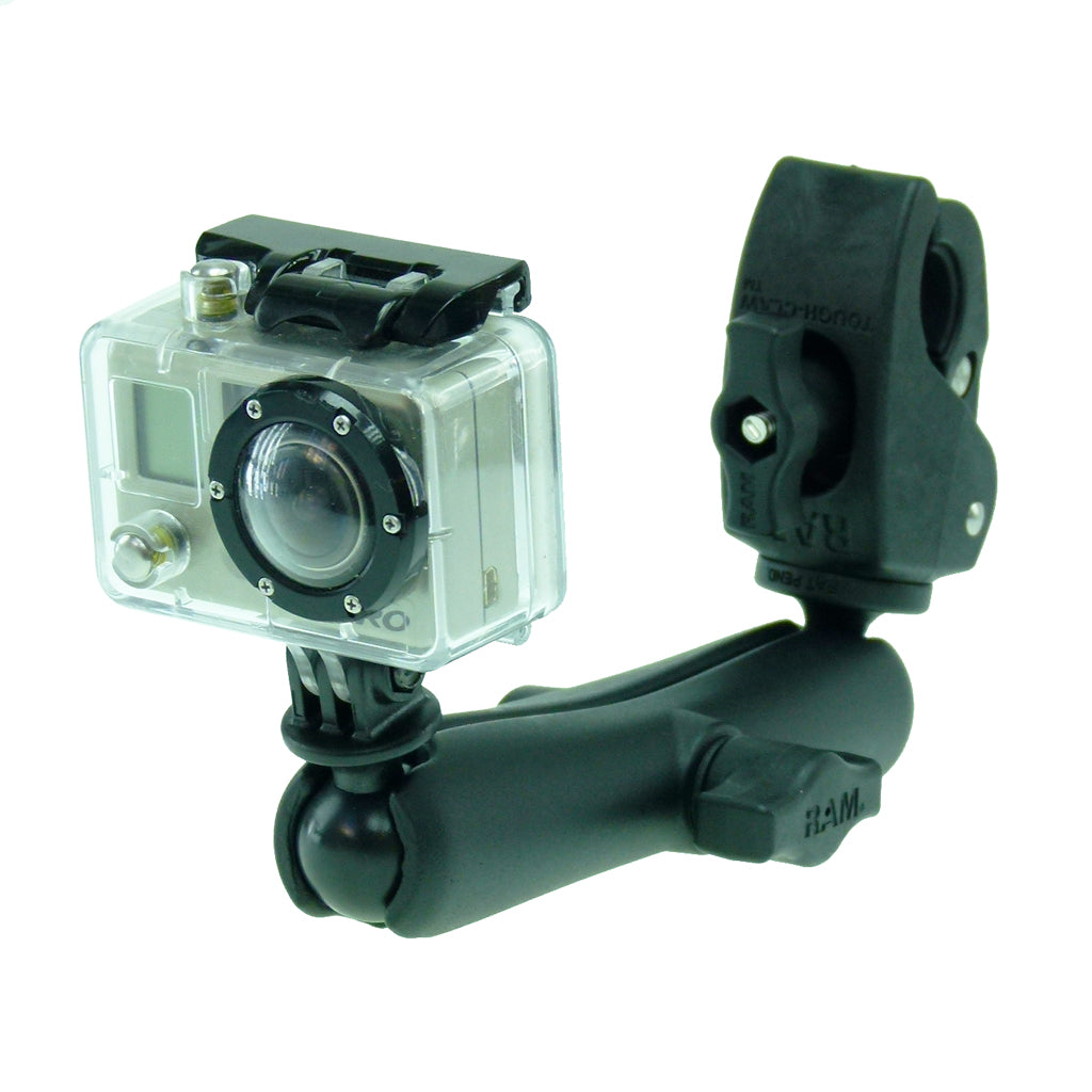 Tough-Claw Handlebar Mount with Long Double Socket Arm for GoPro Hero Camera (sku 30611)