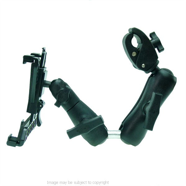 Wheelchair Rail and Tube Mount with Extension for Amazon Kindle Fire (sku 21278)