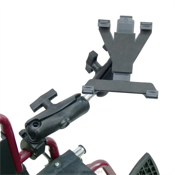 Wheelchair Rail and Tube Mount with Extension for Tesco Hudl 2 (sku 21541)