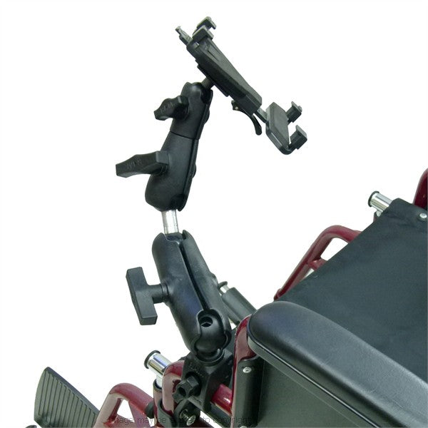 Wheelchair Rail and Tube Mount with Extension for Amazon Kindle Fire (sku 21278)