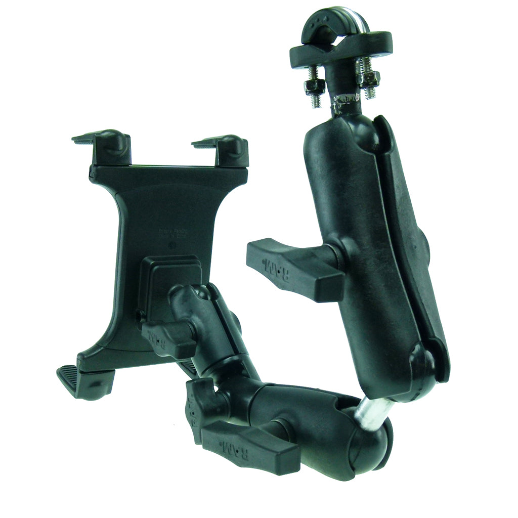 Wheelchair Rail - Tube Mount with Extension &amp; Tablet Holder for Amazon Kindle Fire. (sku 21675)