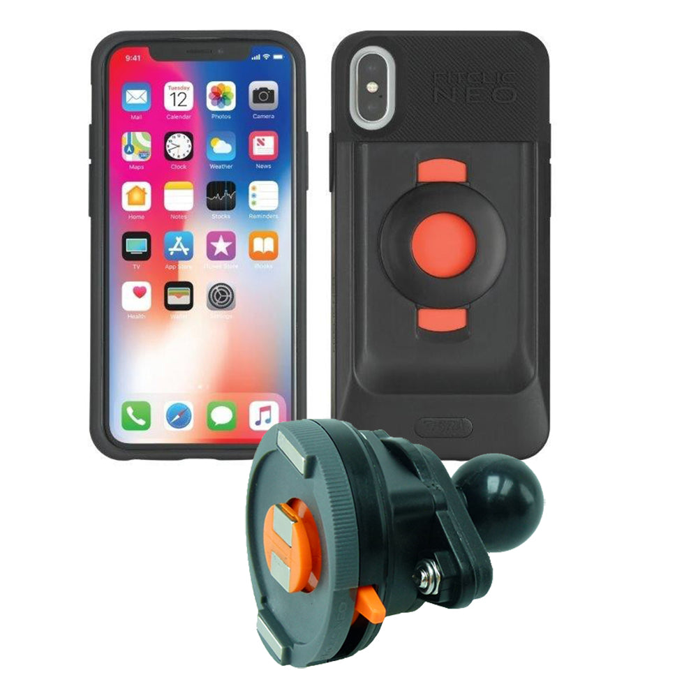 MountGear motorbike phone holder for iPhone X - XS with 1" RAM ball