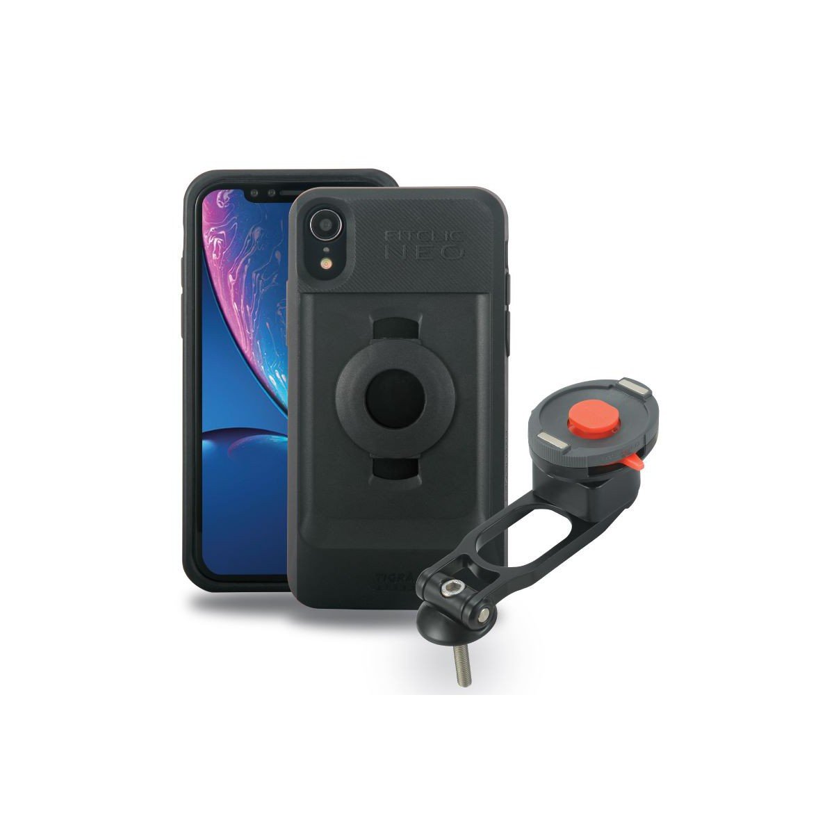 FitClic Neo Kit bike stem cap for iPhone XR - BuyBits Ltd UK