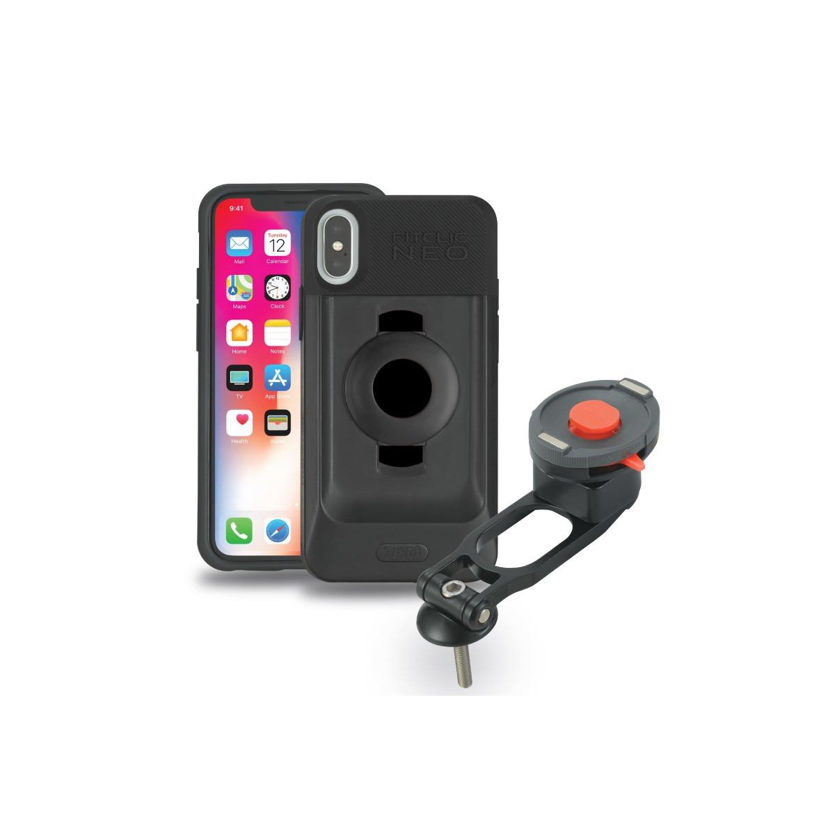FitClic Neo Kit bike stem cap for iPhone X - BuyBits Ltd UK