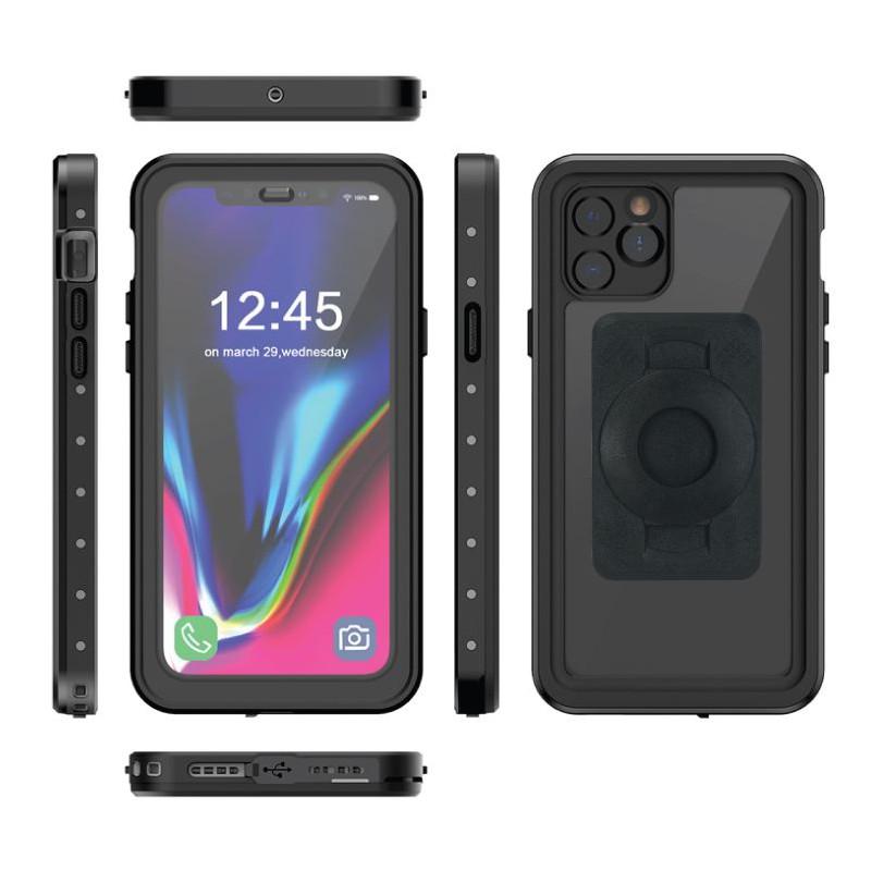 Scooter - Moped Collar Mounting Bracket &amp; TiGRA Fitclic NEO DRY Case for iPhone 11 Pro (sku 51466) - BuyBits Ltd UK