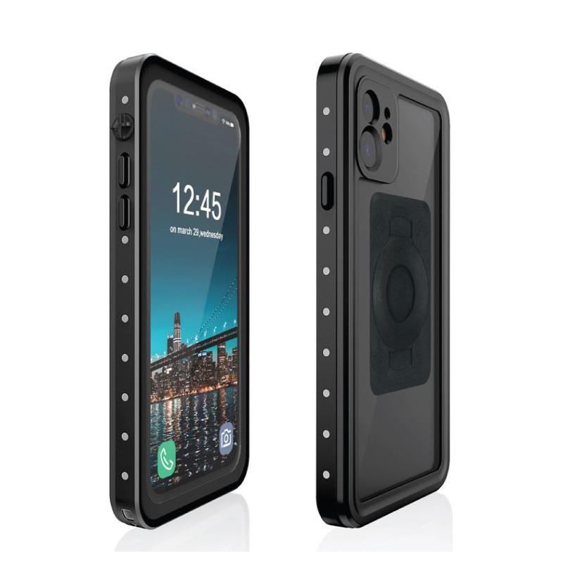 15-17mm Motorcycle Fork Stem Yoke Mount &amp; TiGRA FITCLIC Neo DRY Case for iPhone 11 (sku 51501) - BuyBits Ltd UK