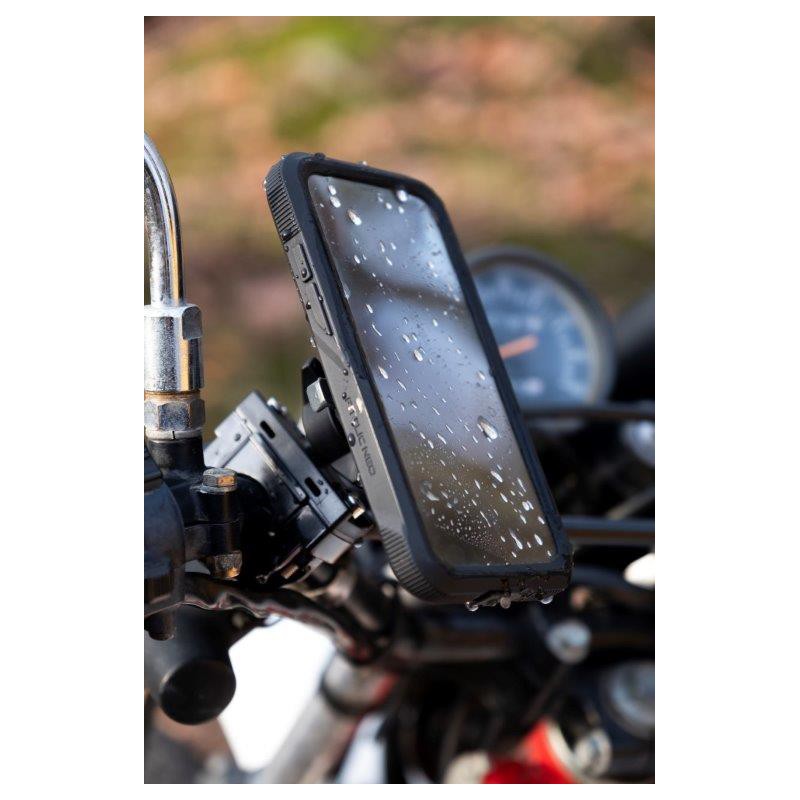 Extended Scooter Mirror mount &amp; TiGRA DRY Case for iPhone 8 (sku 45531)