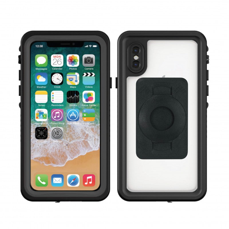Extended Scooter Mirror mount &amp; TiGRA DRY Case for iPhone X (sku 45529)