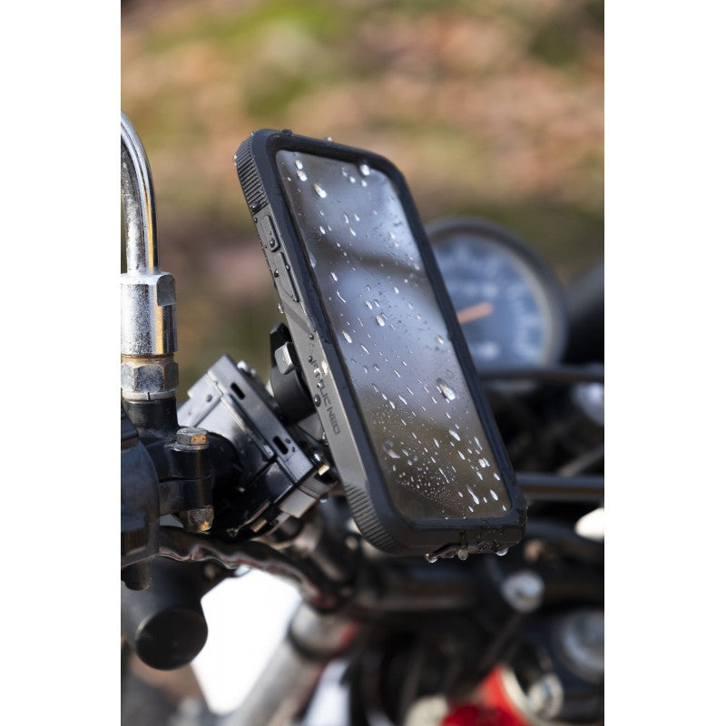 Extended Scooter Mirror mount &amp; TiGRA DRY Case for iPhone XS MAX (sku 45527)