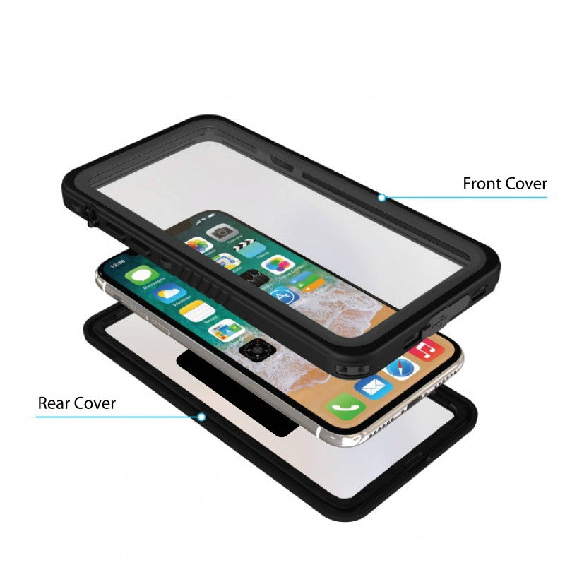 Extended Scooter Mirror mount &amp; TiGRA DRY Case for iPhone XS (sku 45528)