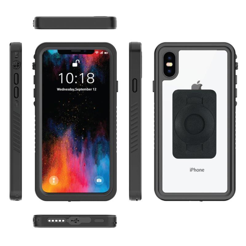 Compact Crossbar mount &amp; TiGRA DRY Case for iPhone XS MAX (sku 45537)