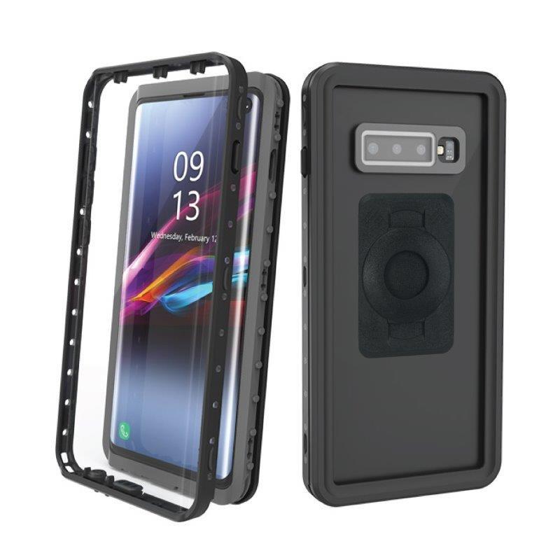 Motorcycle Handlebar Mount &amp; TiGRA FITCLIC Neo DRY Case for Samsung Galaxy S10 (sku 49401) - BuyBits Ltd UK