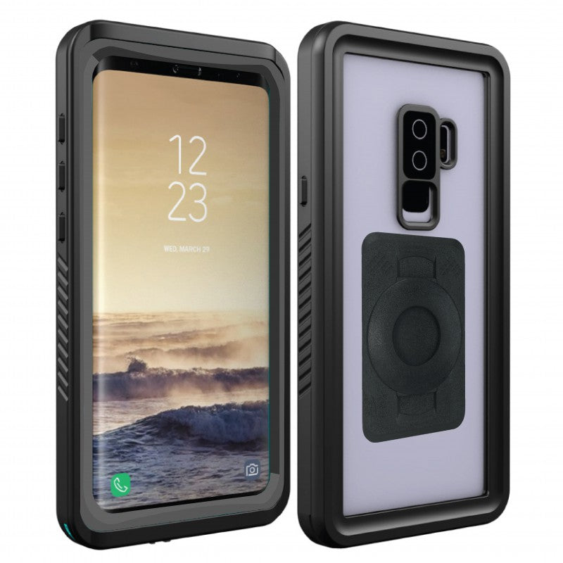 Extended Universal Motorcycle Stem Mount and TiGRA DRY Case for Samsung Galaxy S9 (sku 45701)