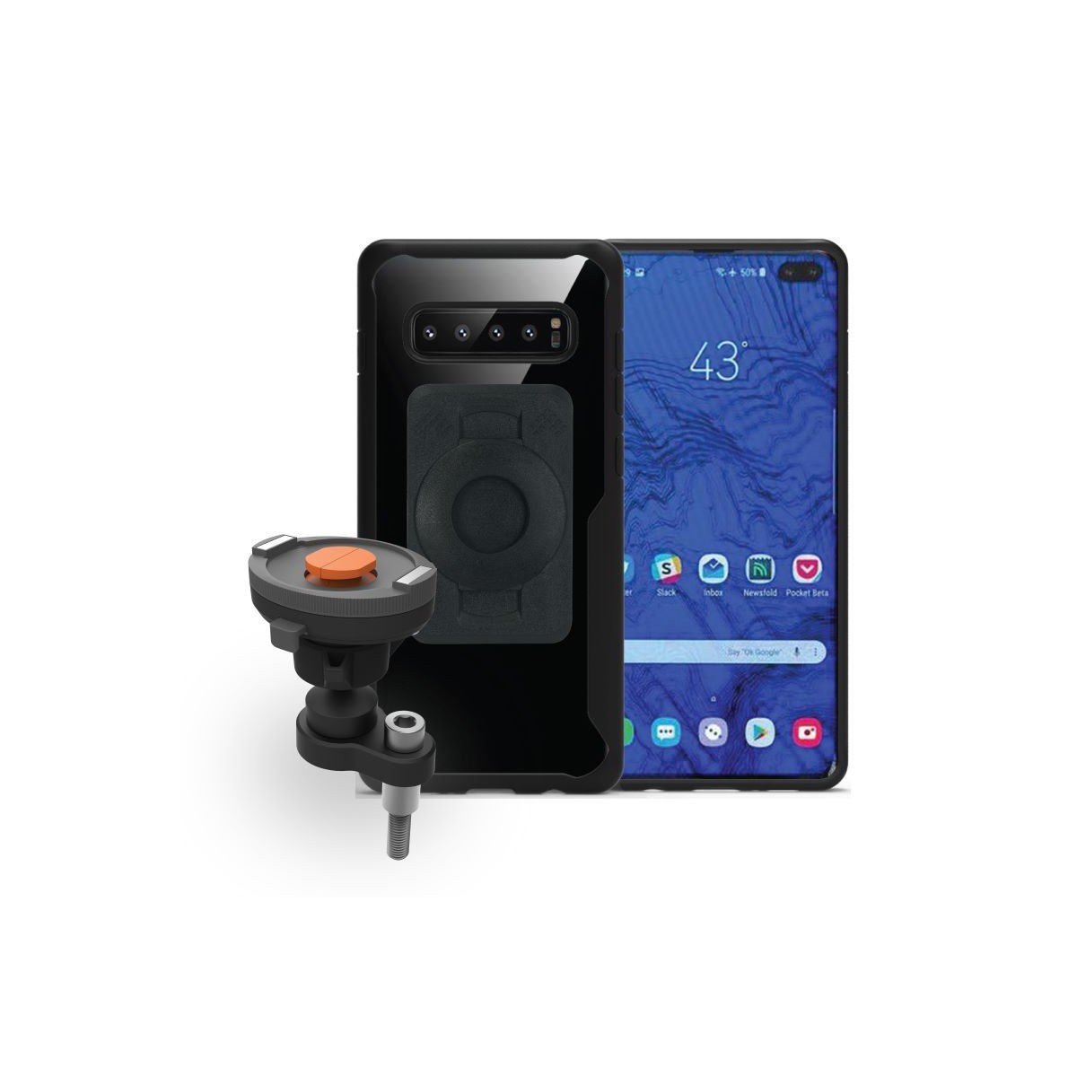 FitClic Neo Motorcycle pin mount kit for Samsung Galaxy S10 Plus - BuyBits Ltd UK