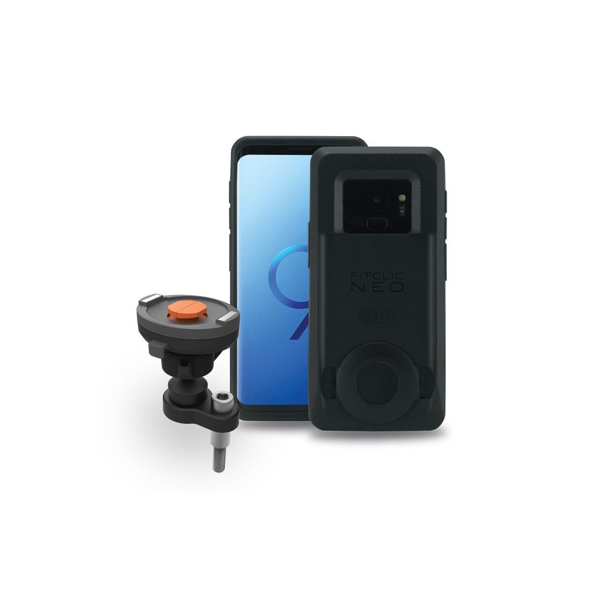 FitClic Neo Motorcycle pin mount kit for Samsung Galaxy S9 - BuyBits Ltd UK