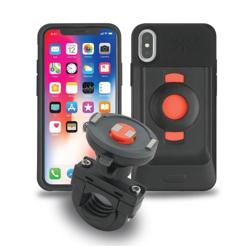 Tigra FitClic Neo Motorcycle Kit for iPhone X - XS