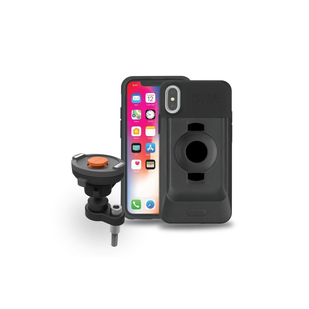 FitClic Neo Motorcycle Pin Mount Kit for iPhone XS - BuyBits Ltd UK