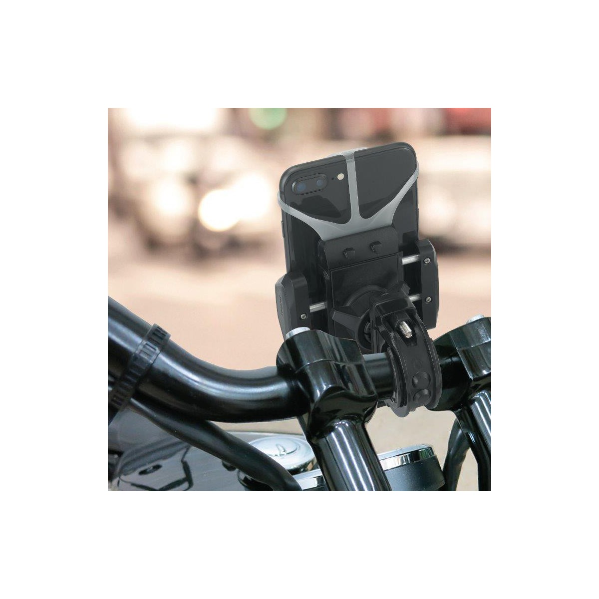 Motorbike Tigra Fitclic U-FitGrip kit for iPhone X (sku 53028) - BuyBits Ltd UK