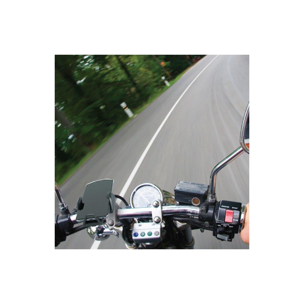 Motorbike Tigra Fitclic U-FitGrip kit for iPhone X (sku 53028) - BuyBits Ltd UK