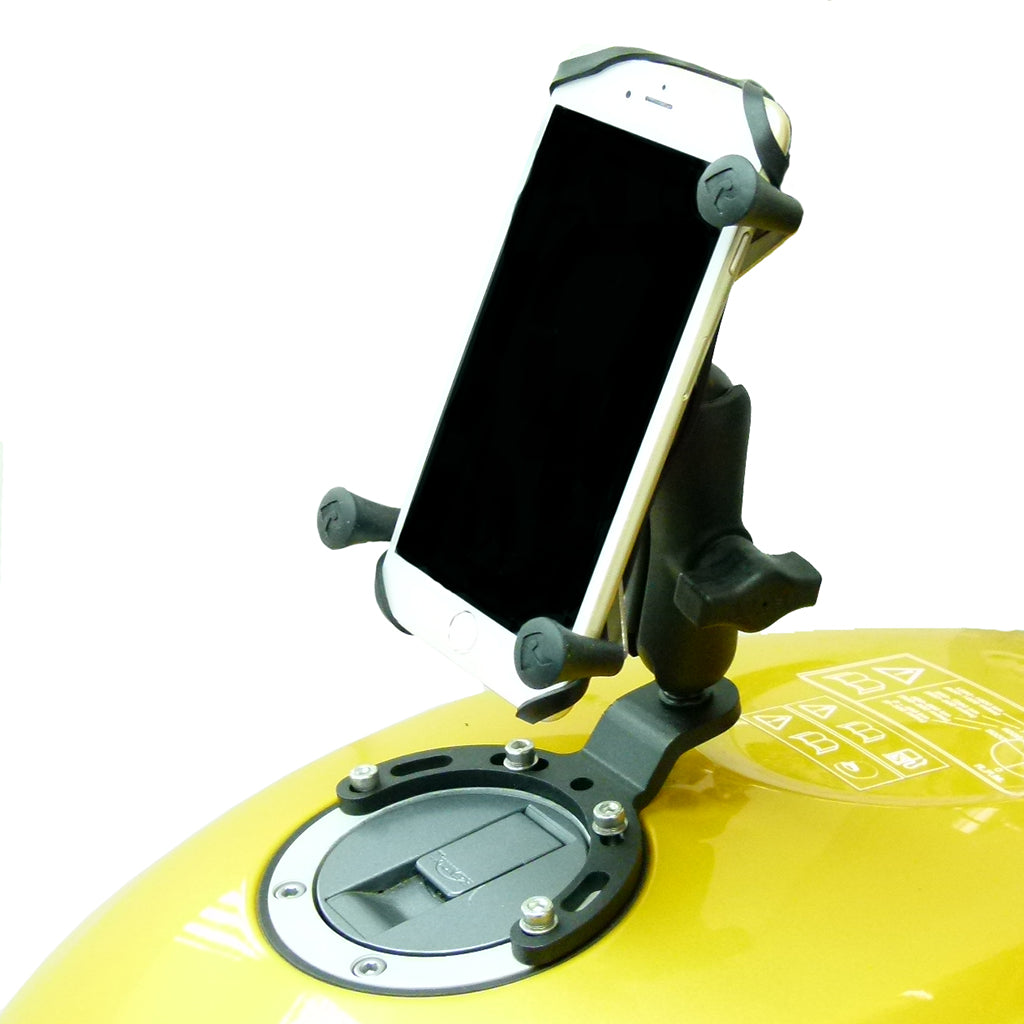 RAM Fuel Tank Mount with X-Grip for Large Phones &amp; Phablet fits Honda, Suzuki, Yamaha &amp; more (sku 35960)