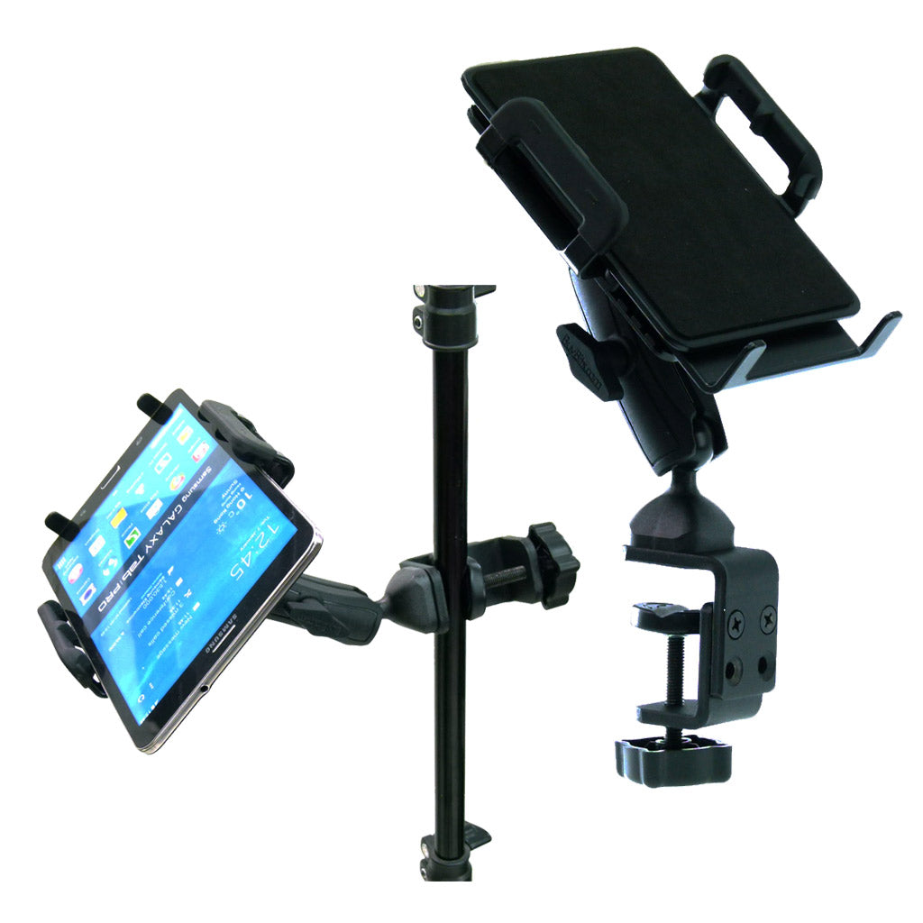Heavy Duty Adjustable C-Clamp Music Stand - Counter Top Mount for Samsung Galaxy Tab Pro 8.4" (sku 31825)