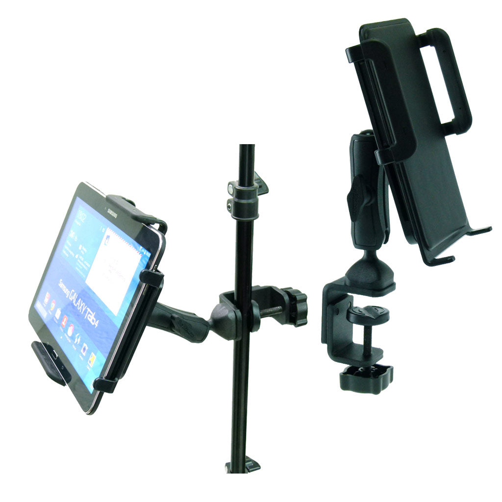 Large Heavy Duty Adjustable C-Clamp Music Stand - Counter Top Mount for Samsung Galaxy Tab 4 10.1" (sku 31834)