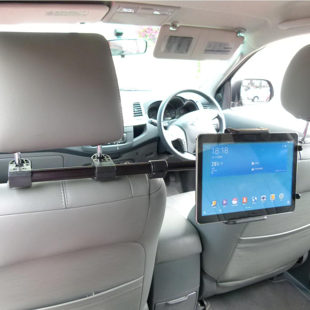 Central Car Headrest Mount with Adjustable Holder for Samsung Galaxy TAB A (sku 31805)