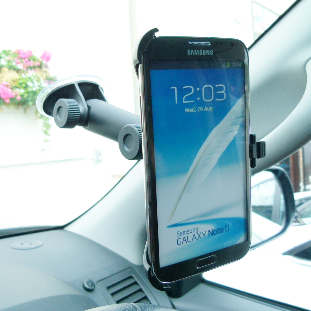 15cm Long Samsung Galaxy Note 2 Car Window Mount Holder (sku 31643)