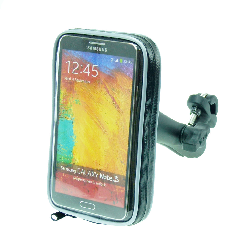 Wheelchair U-Bolt &amp; Double Socket Arm Mount with Weather Resistant Case for Galaxy Note 3 (sku 30608)