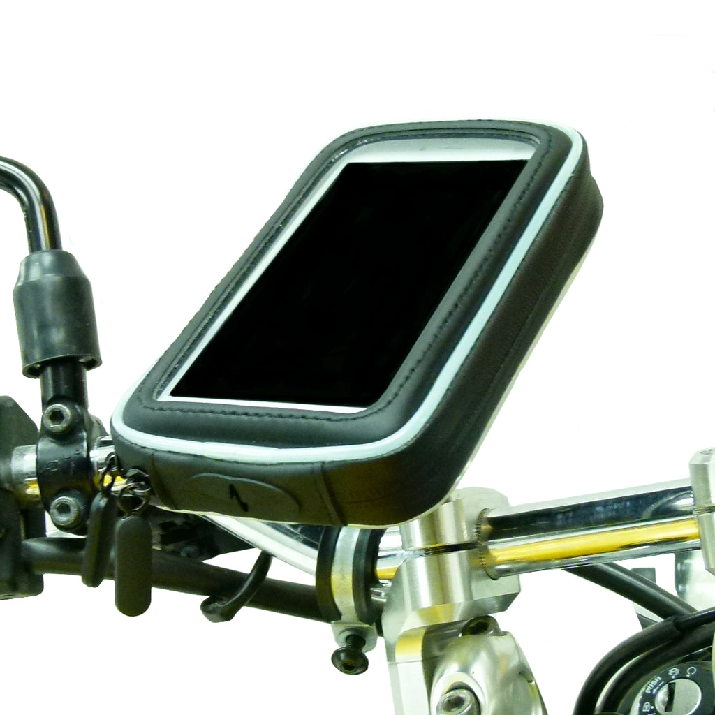 M8 Motorcycle Handlebar Clamp Mount with Water-Resistant Smartphone Case for Samsung Galaxy Note 5 (sku 36076)