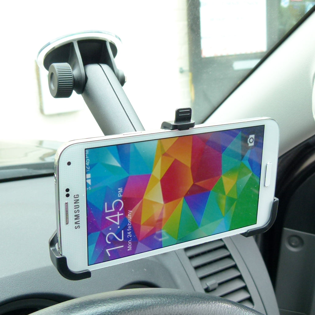 15cm Long Samsung Galaxy S5 Car Window Mount Holder (sku 31650)