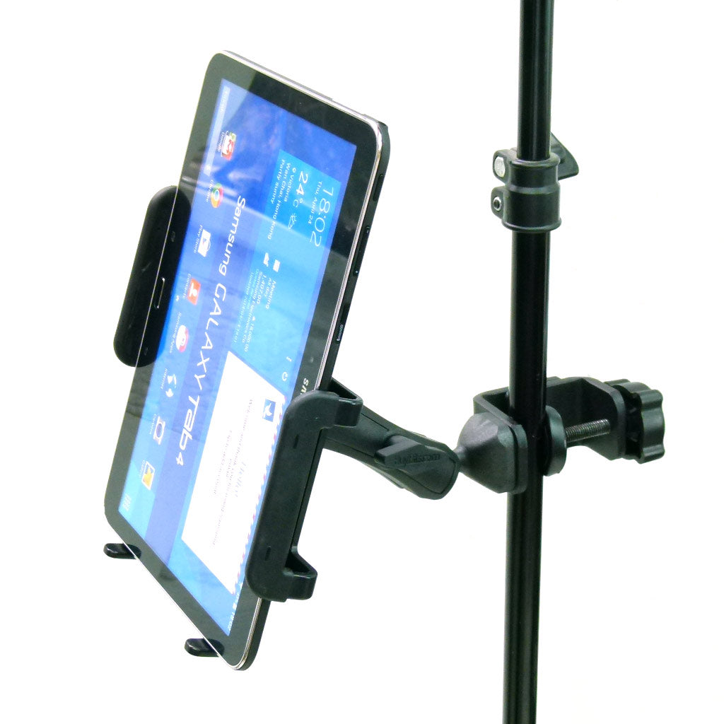 Large Heavy Duty Adjustable C-Clamp Music Stand - Counter Top Mount for Samsung Galaxy Tab 4 10.1" (sku 31834)