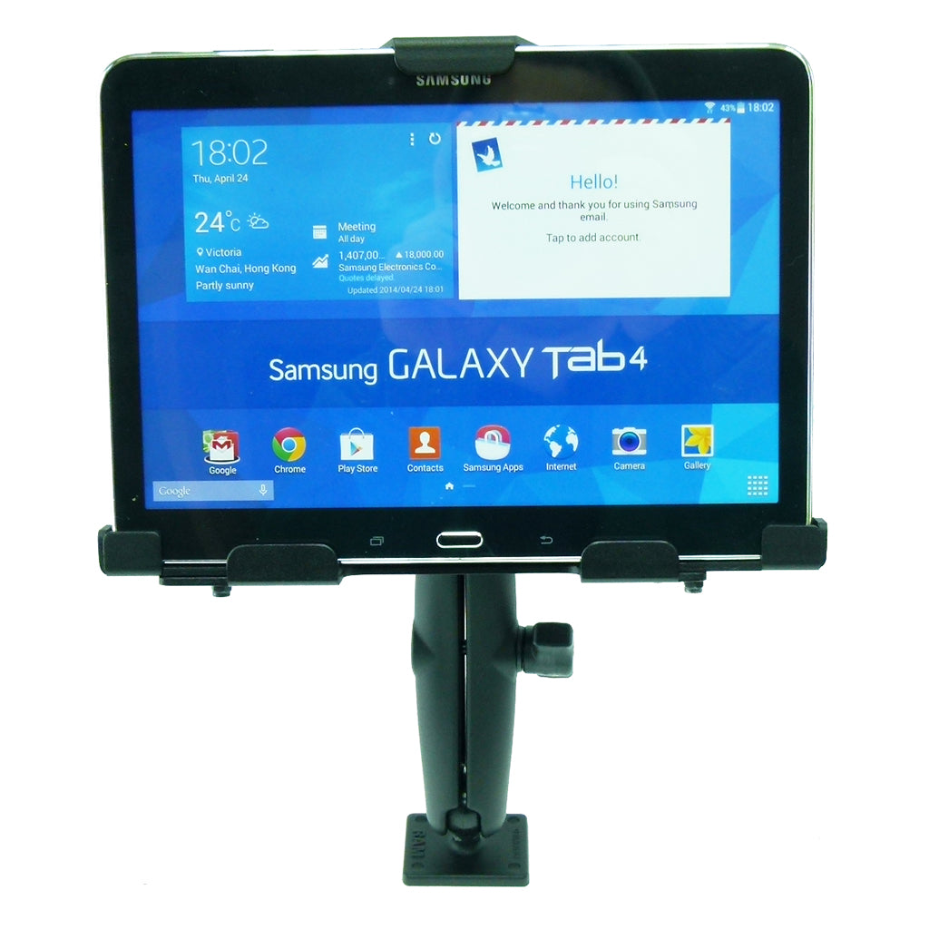 Key Lock Permanent Heavy Duty Adjustable Mount for Samsung Galaxy Tab 4 (sku 35814)