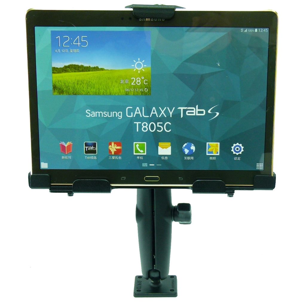 Key Lock Permanent Heavy Duty Adjustable Mount for Samsung Galaxy Tab S (sku 35825)