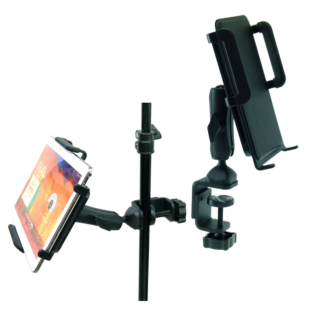 Large Heavy Duty Adjustable C-Clamp Music Stand - Counter Top Mount for Samsung Galaxy Note 10.1" 2014 Edition (sku 31838)