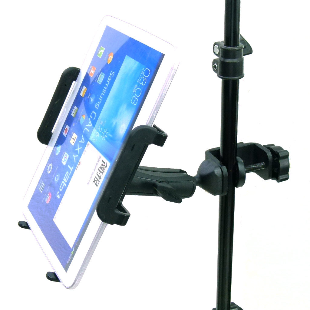Large Heavy Duty Adjustable C-Clamp Music Stand - Counter Top Mount for Samsung Galaxy Tab 3 10.1" (sku 31837)