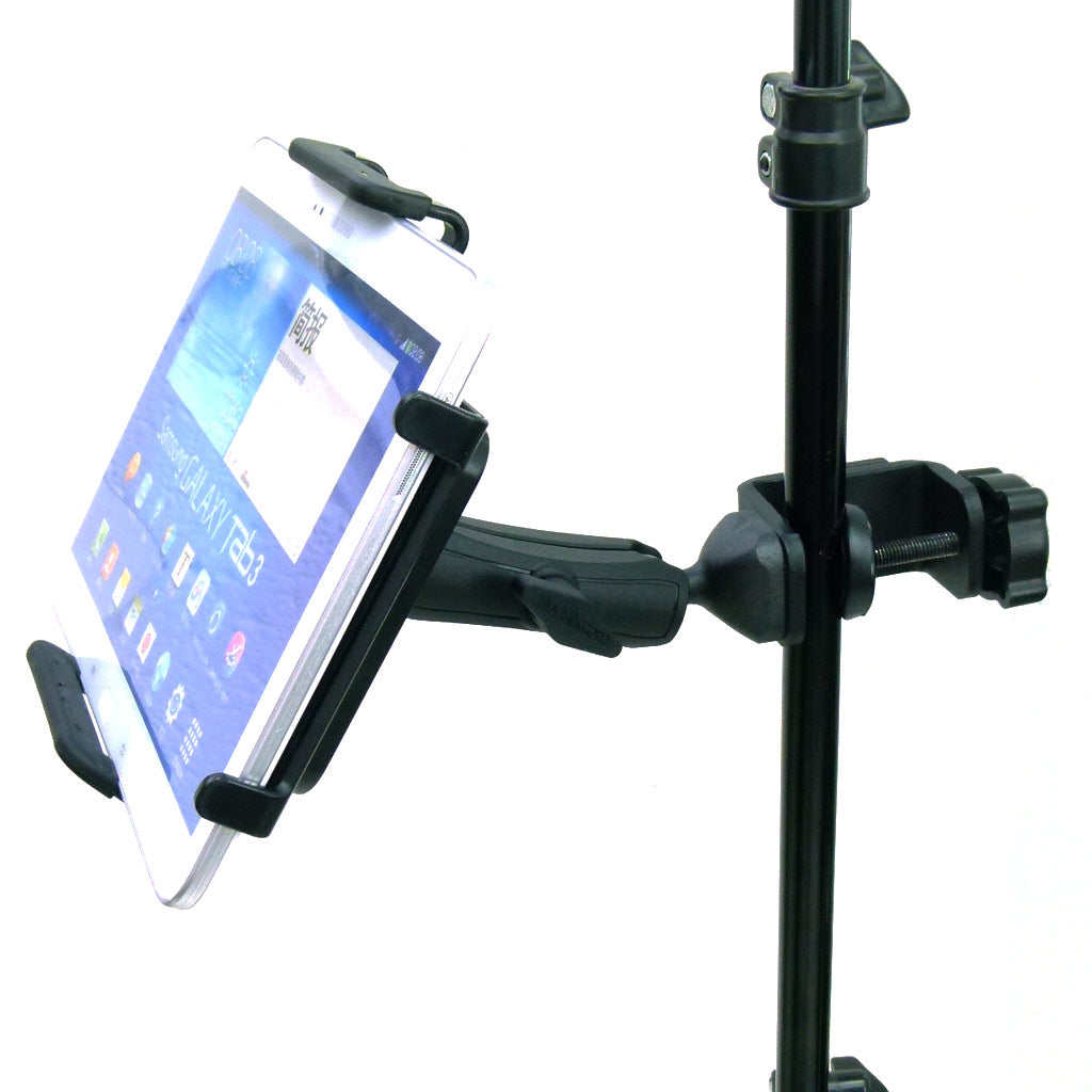 Large Heavy Duty Adjustable C-Clamp Music Stand - Counter Top Mount for Samsung Galaxy Tab 3 10.1" (sku 31837)