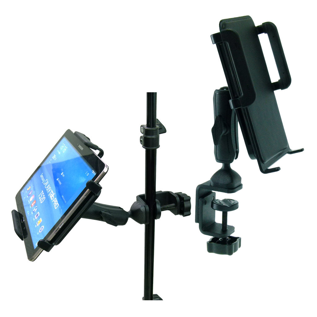Large Heavy Duty Adjustable C-Clamp Music Stand - Counter Top Mount for Samsung Galaxy Tab Pro T520 10.1" (sku 31835)