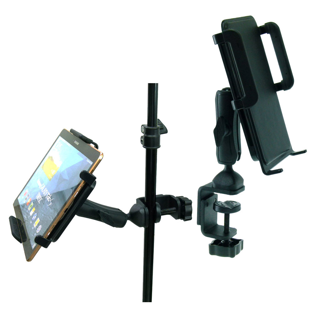 Large Heavy Duty Adjustable C-Clamp Music Stand - Counter Top Mount for Samsung Galaxy Tab S4 10.5" (sku 42696)