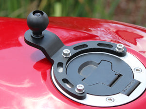 RAM Motorcycle Fuel Tank Base with 1" Ball for Honda, Suzuki, Yamaha + more RAM-B-410 (sku 35943)