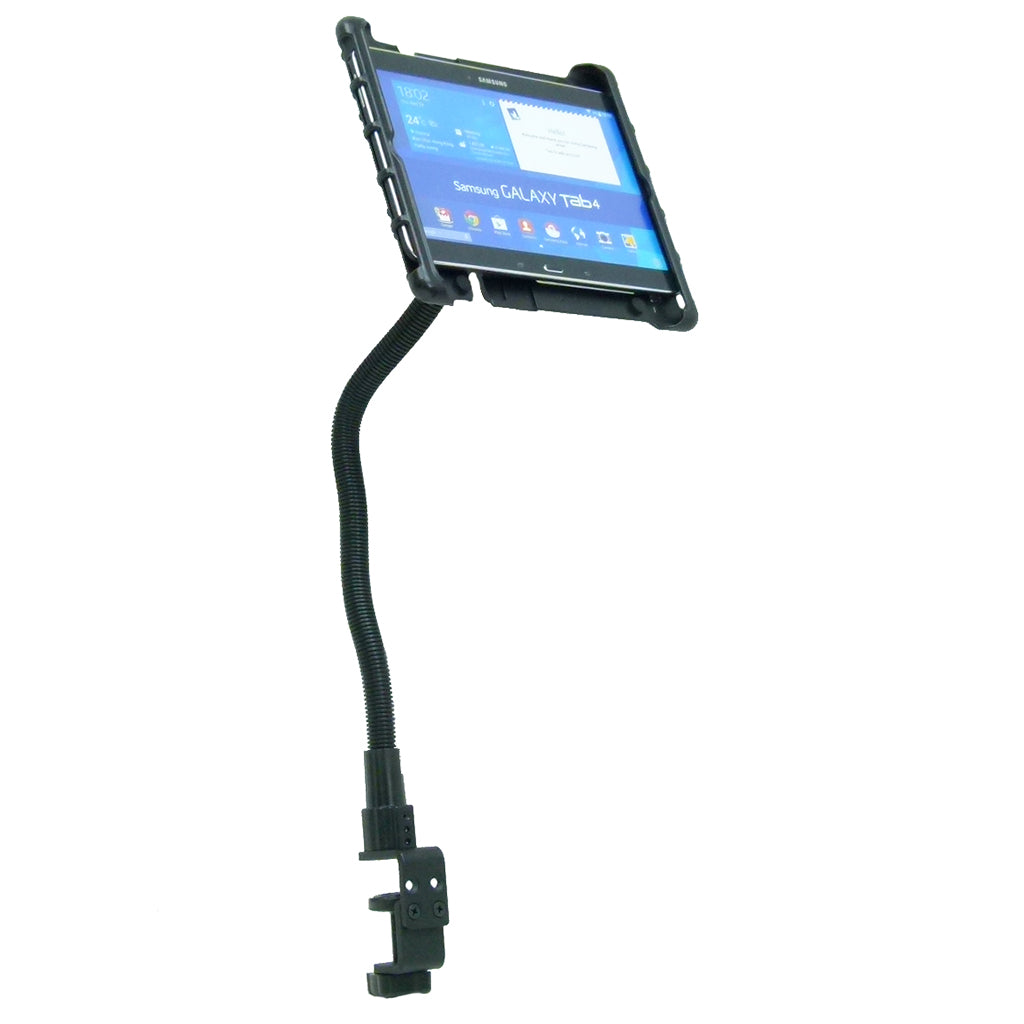 Heavy-Duty 22" Gooseneck Tablet Table Clamp Mount with Spring Loaded Holder fits Samsung Galaxy Tab 4 (sku 36322)