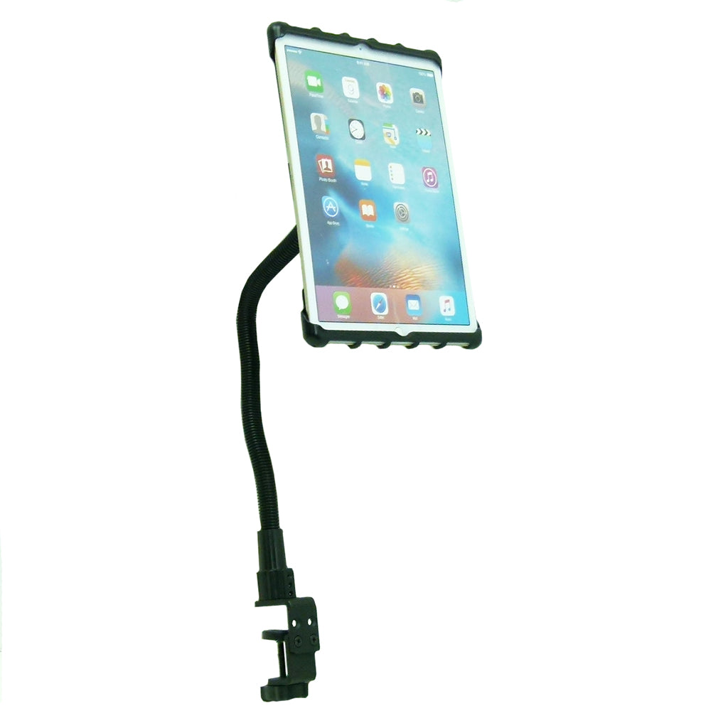 Heavy-Duty 22" Gooseneck Tablet Table Clamp Mount with Spring Loaded Holder fits Apple iPad Pro 10.5" (sku 42864)