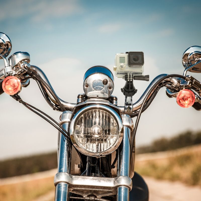Arkon MC2CGP Premium Aluminum Motorcycle Handlebar Mount for GoPro Action Cameras (sku 59217)