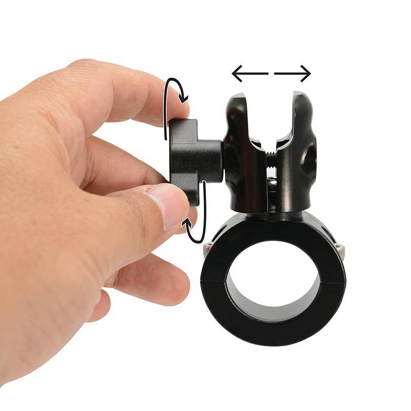 Arkon MC4B01B Premium Aluminum Motorcycle Handlebar Mount Pedestal - 20mm Ball Compatible (sku 55974) - BuyBits Ltd UK