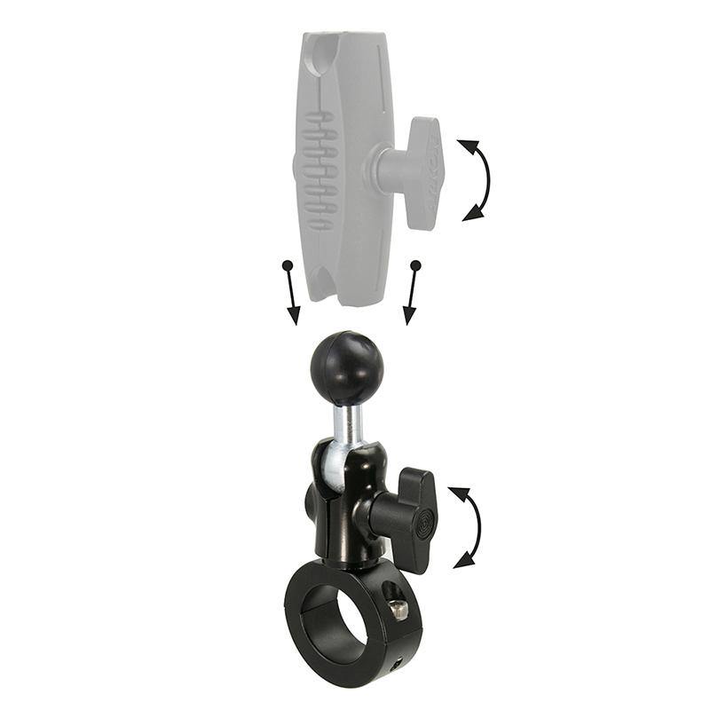 Arkon MC4B25MM Robust 25mm Aluminum Motorcycle Handlebar Mount (sku 55968) - BuyBits Ltd UK