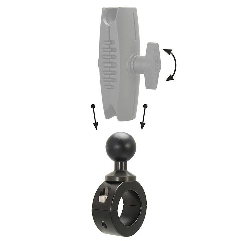 Arkon MC25MMB Aluminum Motorcycle Handlebar Mount – 25mm (1 inch) Compatible (sku 56024) - BuyBits Ltd UK