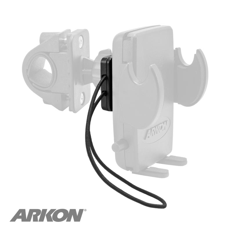 Arkon&amp;apos;s APLSSTRAP Dual T-Slot to Dual T-Tab Elastic Securing Strap and Long Screw Handlebar Mount Adapter (sku 41252)